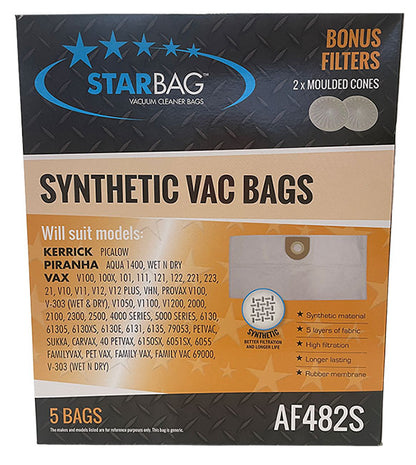 Vax Synthetic Vacuum Cleaner Bags (AF482S)