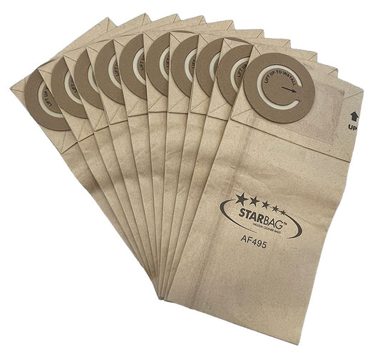 Pacvac Superpro Micron 700, Thrift 600, 650, Team Pacvac Pro Series 1, 2, 3 Vacuum Bags - 10pk (AF495)