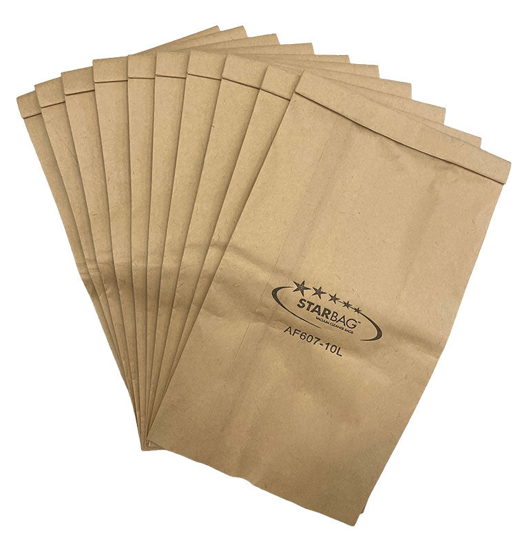 Pullman, Nilfisk, Cleanstar, Hako, Origin, Polivac Open-Ended Backpack Vacuum Bags - 10pk (AF607-10L)