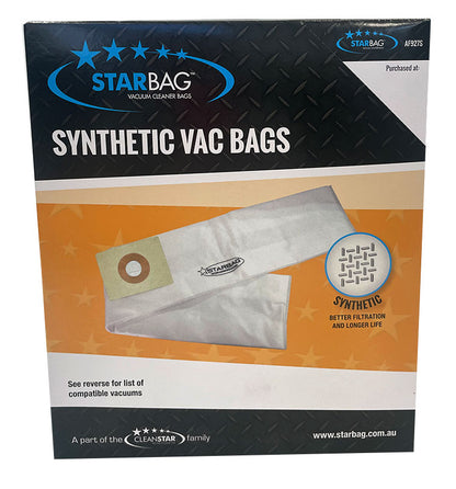 Cleanstar AS4 HEPA Housemaid VC10LPH and Pullman PC4.0, AS4 Version 2 Synthetic Vacuum Bags - 5pk (AF927S)
