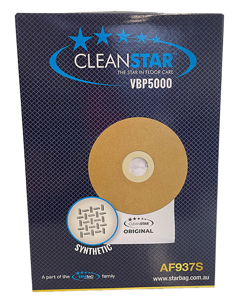 Cleanstar VBP5000 Backpack Vacuum Cleaner Synthetic Dust Bags - 6pk (AF937S)