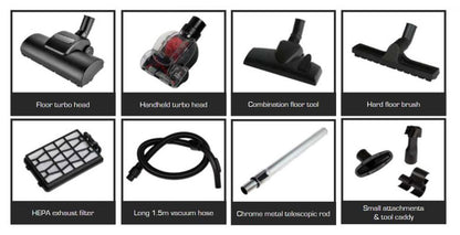 Cleanstar Allergy Pro 1800 Watt Bagged Vacuum Cleaner (VALLERGYPRO)