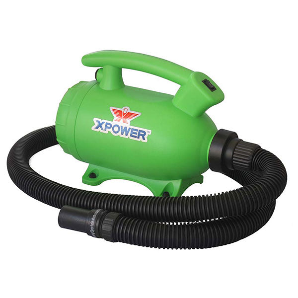 XPOWER B-55 1000 Watt 2-in-1 Home Pet Dryer and Vacuum - Green (B-55-GRN) - Vacuum Spot