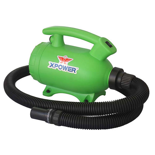 XPOWER B-55 1000 Watt 2-in-1 Home Pet Dryer and Vacuum - Green (B-55-GRN) - Vacuum Spot