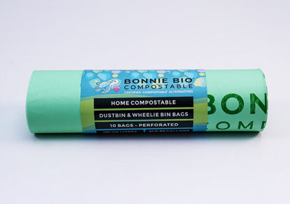 Bonnie Bio 120-140L Compostable Garbage & Wheelie Bin Bags – Roll of 10 (BB-120/140L)