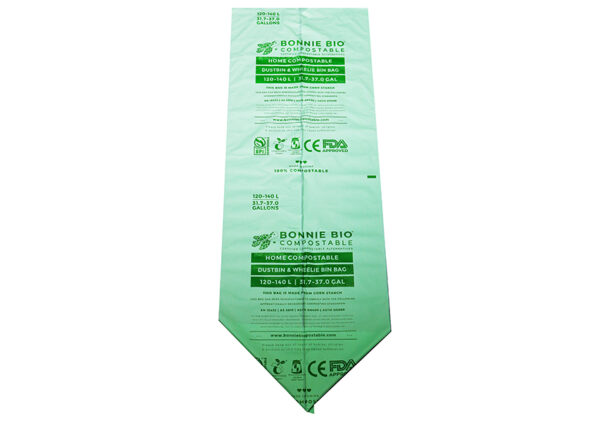 Bonnie Bio 120-140L Compostable Garbage & Wheelie Bin Bags – Roll of 10 (BB-120/140L)