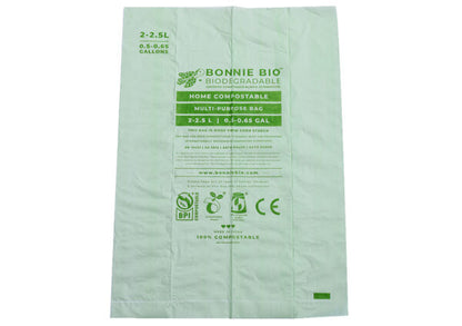 Bonnie Bio 2-2.5L Compostable Multi-Purpose Bags – Roll of 15 (BB-2.5L)