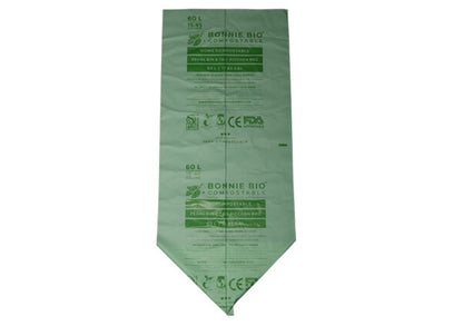 Bonnie Bio 60L Compostable Bin & Rubbish Bags – Roll of 15 (BB-60L)