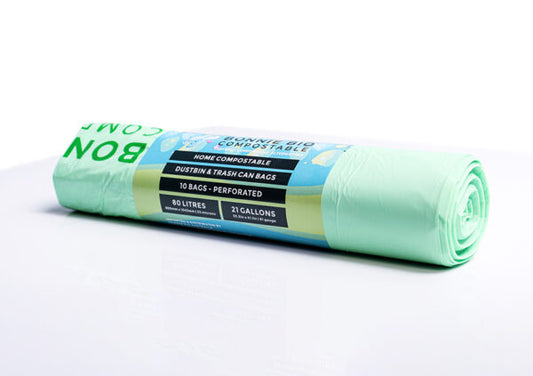Bonnie Bio 80L Compostable Garbage Bags – Roll of 10 (BB-80L)