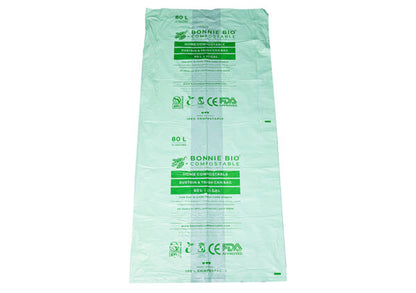 Bonnie Bio 80L Compostable Garbage Bags – Roll of 10 (BB-80L)