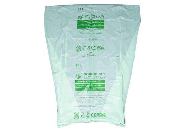 Bonnie Bio 80L Compostable Garbage Bags – Roll of 10 (BB-80L)