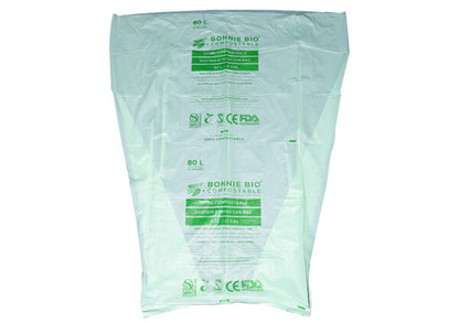 Bonnie Bio 80L Compostable Garbage Bags – Roll of 10 (BB-80L)