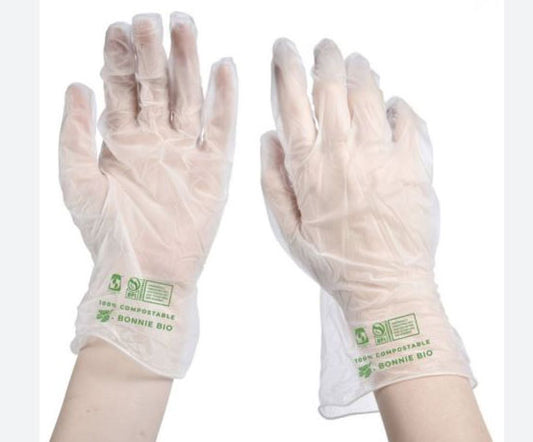 Bonnie Bio Extra Large Size Compostable Disposable Gloves - 50 pairs (BB-GLOVE-XL)