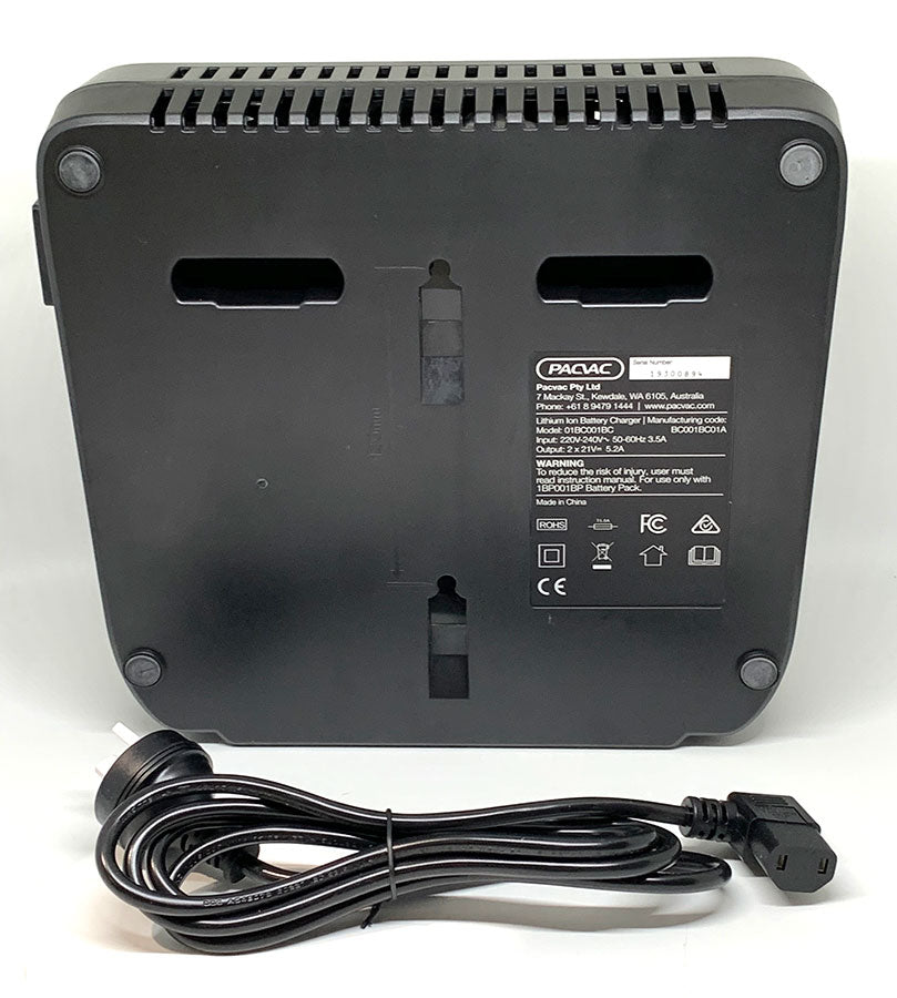 Pacvac Superpro Battery 700 Advanced Backpack and Velo Backpack Battery Charger (BC001BC01A02)