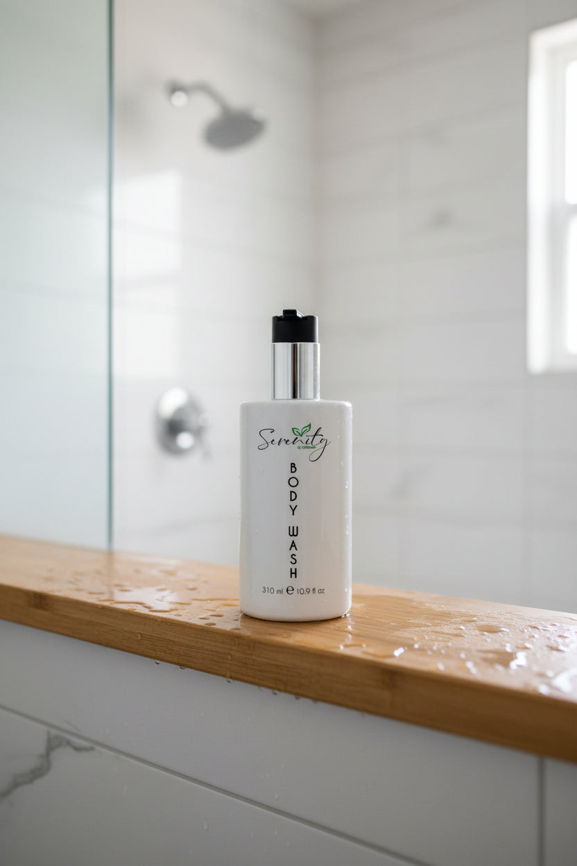 Serenity Body Wash Pump Bottle 310ml Box of 50 – Hotel Guest Amenities (CBWASH-310ML)