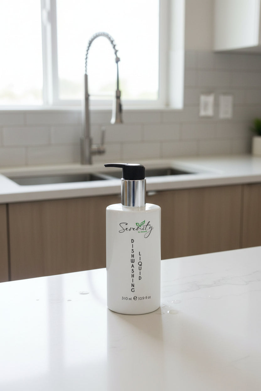 Serenity Dishwashing Liquid Pump Bottle 310ml Box of 50 – Hotel Guest Amenities (CDISH-310ML)