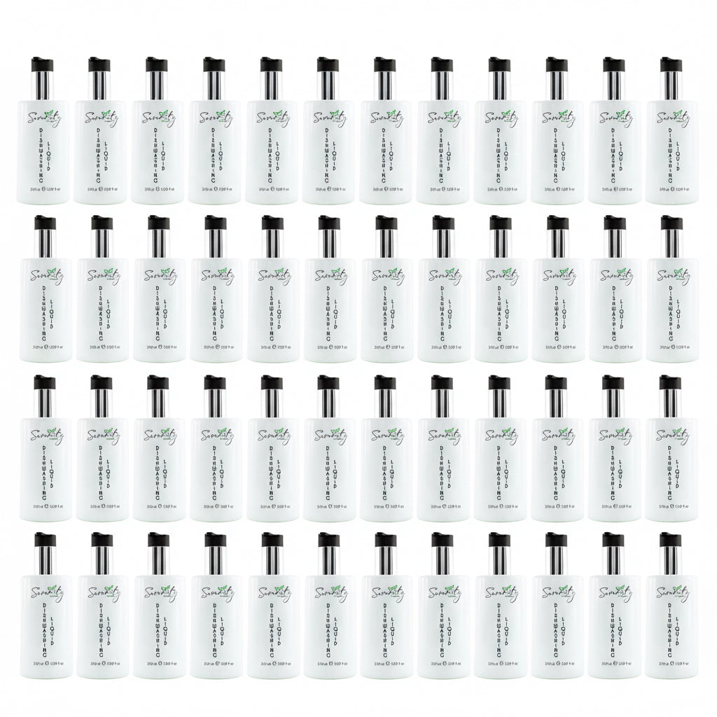 Serenity Dishwashing Liquid Pump Bottle 310ml Box of 50 – Hotel Guest Amenities (CDISH-310ML)