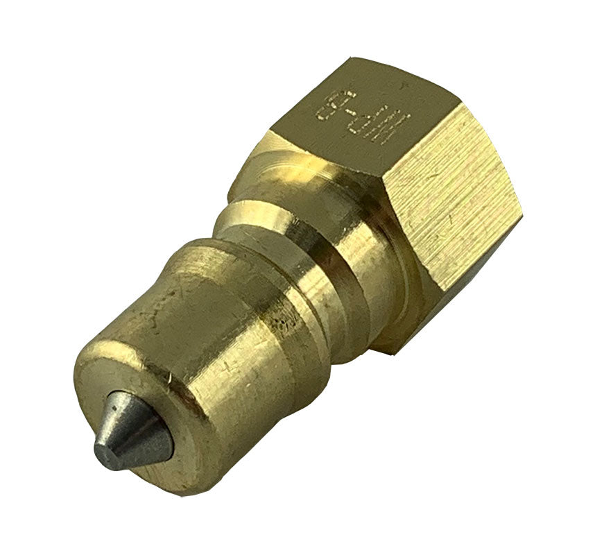 Solution Hose Brass Connector 1/4-inch Male (CON-M)