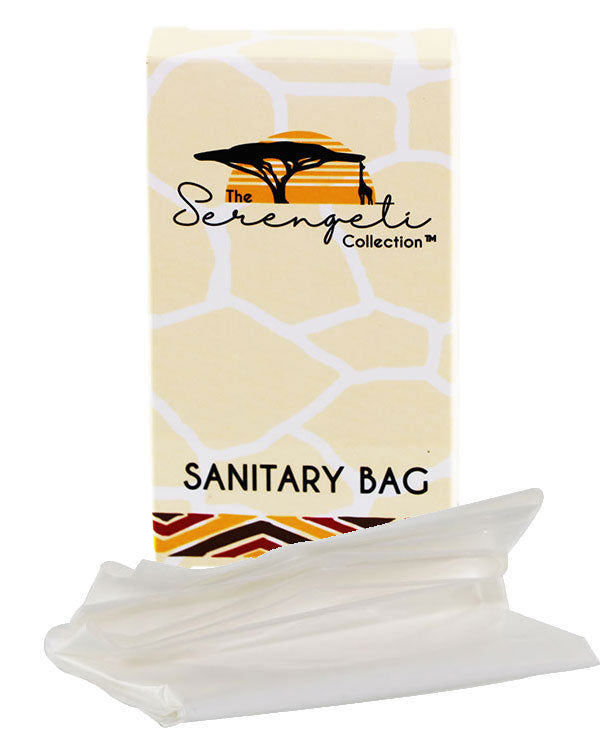 Sanitary Bag Box of 250 - Hotel Guest Amenities (CSAN) - Vacuum Spot
