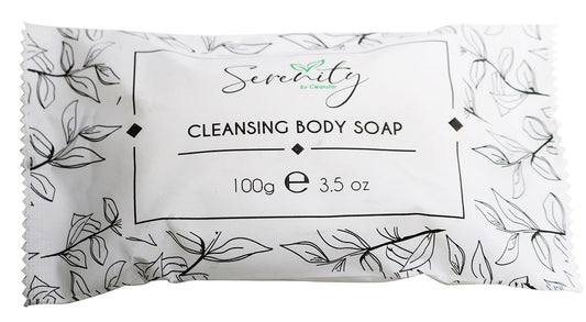 Serenity Body Soap 100gm Box of 100 – Hotel Guest Amenities (CSOAP-100G)