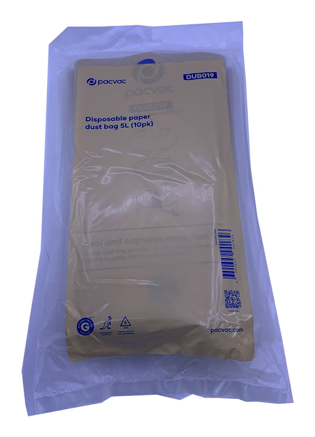 Genuine Pacvac Superpro 700 Disposable Paper Dust Bags (DUB019)