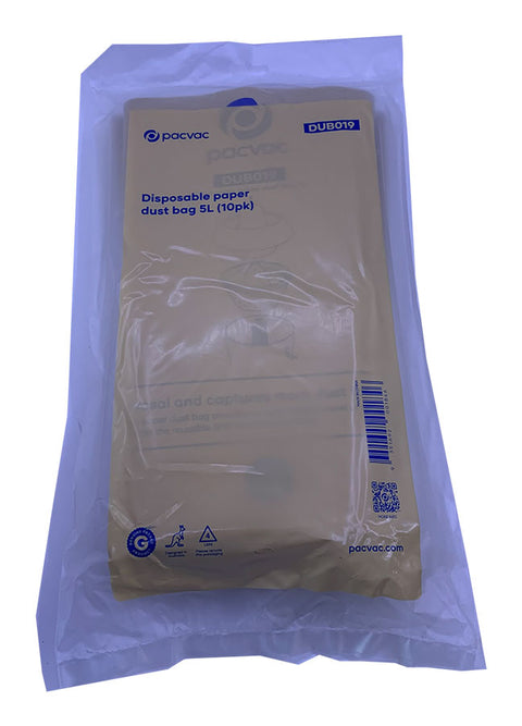 Genuine Pacvac Superpro 700 Disposable Paper Dust Bags (DUB019)