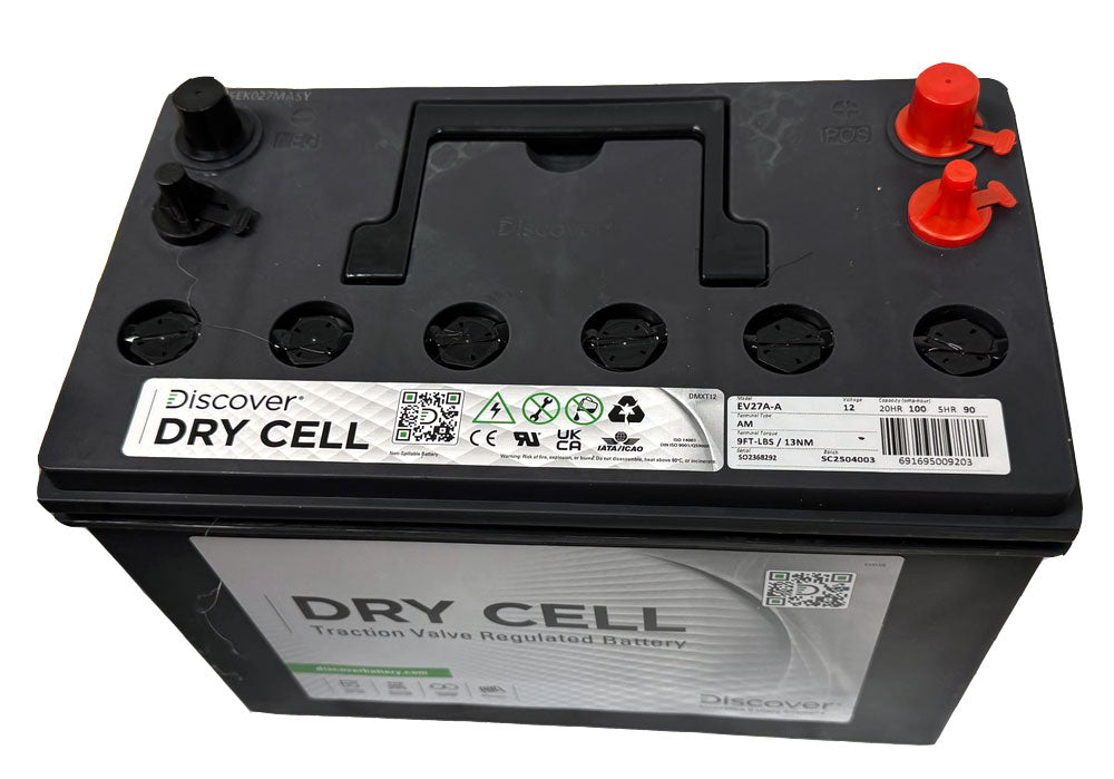Nilfisk SW750 and Floortec 350 Sweeper 12V Battery Replacement (EV27A-A)
