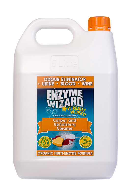 Enzyme Wizard Carpet and Upholstery Cleaner 5 Litre  Bottle (EWCS5L)