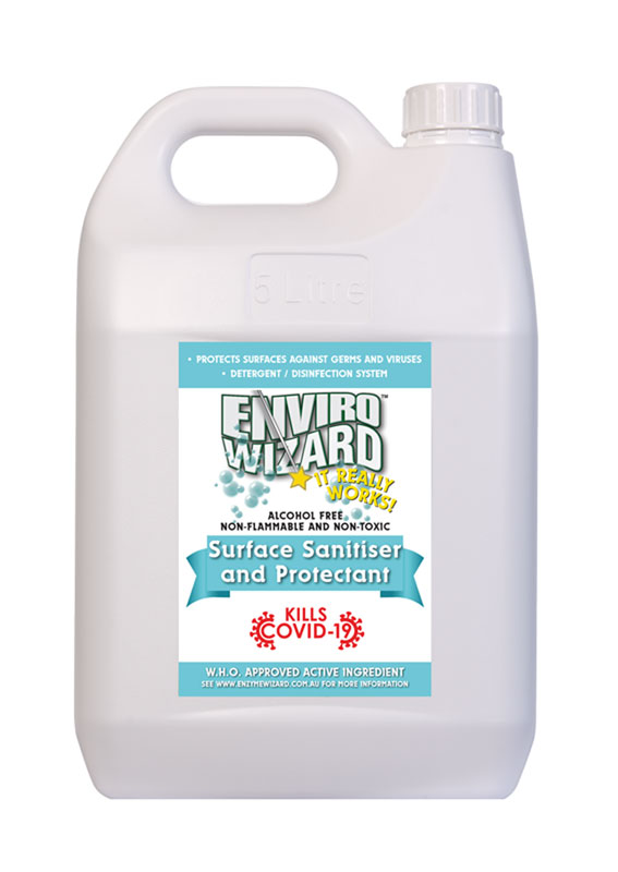 Enzyme Wizard Surface Sanitiser and Disinfectant 5 Litre Bottle (EWSD5L)