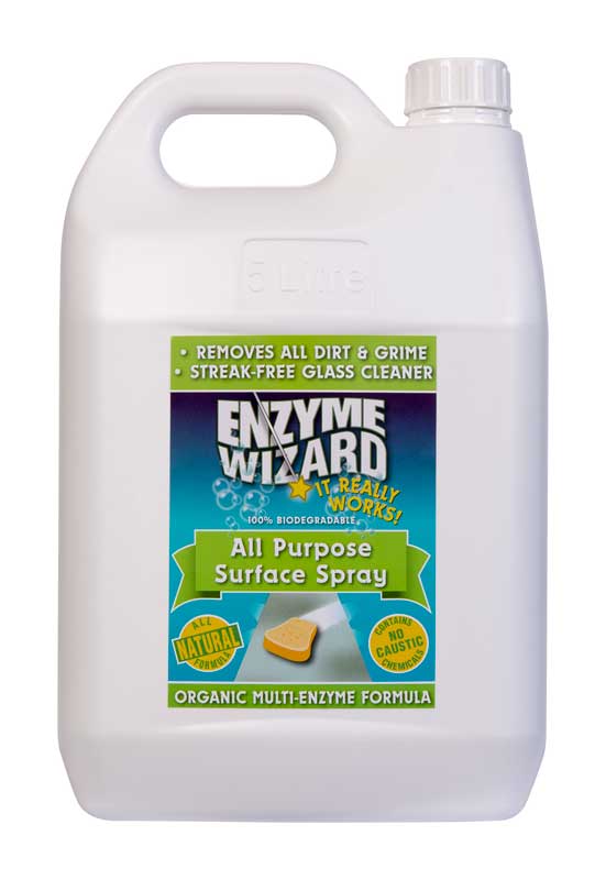 Enzyme Wizard All Purpose Surface Spray 5 Litre Bottle (EWSS5L)