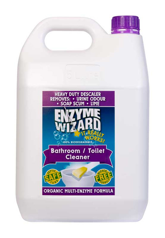 Enzyme Wizard Toilet and Bathroom Cleaner 1 Litre Spray Bottle (EWTB5L)