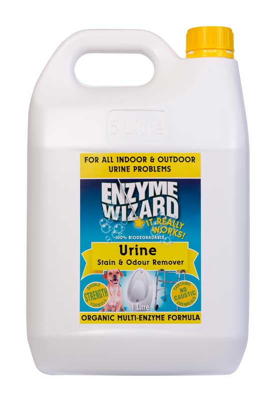 Enzyme Wizard Urine Stain and Odour Remover 5 Litre Bottle (EWUC5L)