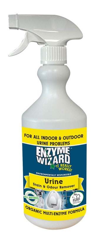 Enzyme Wizard Urine Stain and Odour Remover 750ml Spray Bottle (EWUC750ML2)