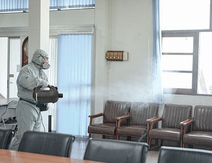 XPOWER F16B Battery Powered Cordless ULV Cold Fogger and Ki-ose 350 Commercial Grade Disinfectant Combo