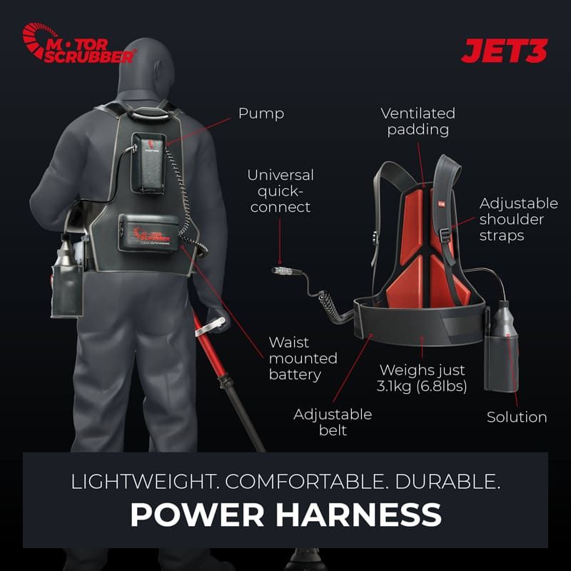 MotorScrubber JET3 Handheld Scrubber with Spray Scrub Technology (JET3)