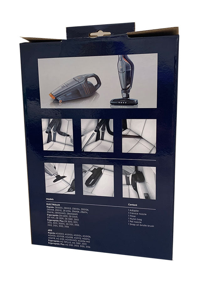 Electrolux Ergorapido and Rapido Vacuum Home and Car Cleaning Accessory Kit (900167980)