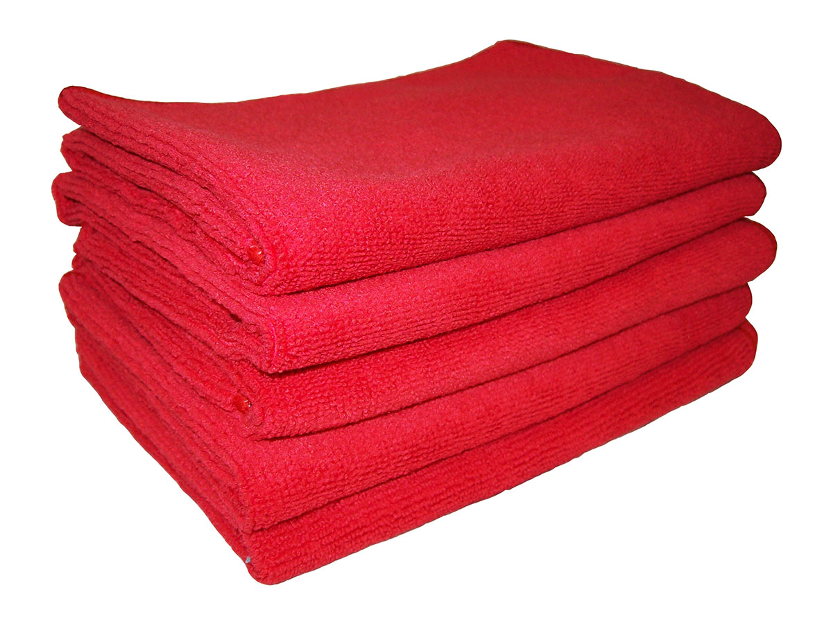 Red Microfibre Cloths 5-Pack (MFRED)