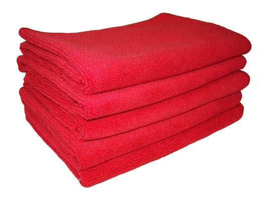 Red Microfibre Cloths 5-Pack (MFRED)