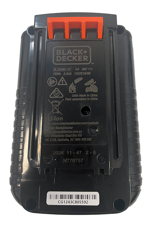 Black and Decker BHFEV362D, BHFEV362DA, BHFEV362DP Cordless Stick Vac Replacement Battery Pack 36V (N895896)