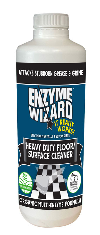 Enzyme Wizard Heavy Duty Floor and Surface Cleaner 1 Litre Bottle (EWHD1L2)