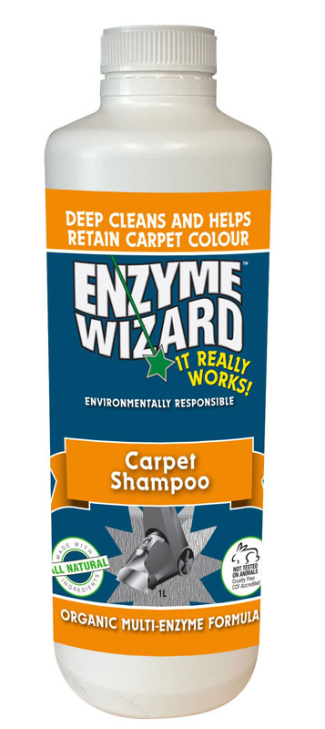 Enzyme Wizard Carpet Shampoo 1 Litre Bottle (EWCS1LS2) - Vacuum Spot
