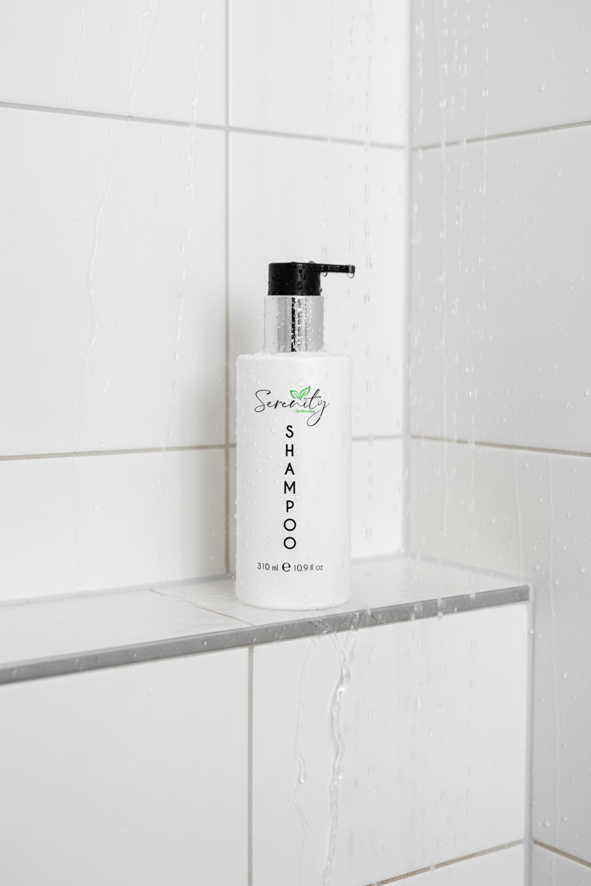 Serenity Shampoo Pump Bottle 310ml Box of 50 – Hotel Guest Amenities (CSHAM-310ML)