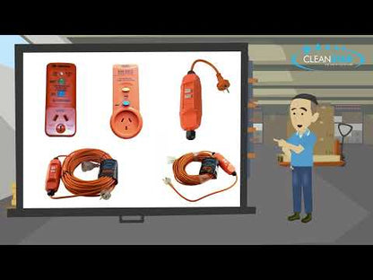 Wireable In-Line RCD Safety Switch - Orange (RCD-4A)