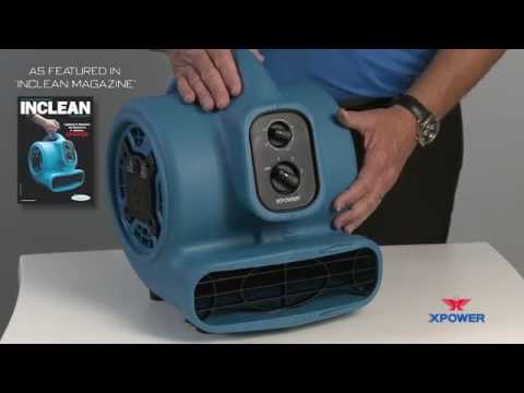 XPOWER 1/4HP Mini Air Mover (P-230AT), Australia