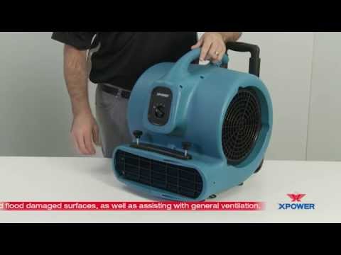XPOWER 1HP Commercial Air Mover with Wheels & Extendable Luggage Handle (X-800HC), Australia
