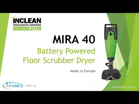 Cleanstar MIRA 40 Battery Powered Scrubber-Dryer | Features & Instruction Guide