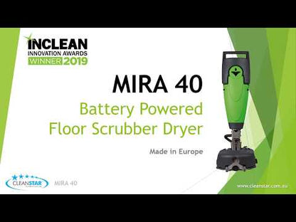 Cleanstar MIRA 40 Battery Powered Scrubber-Dryer | Features & Instruction Guide