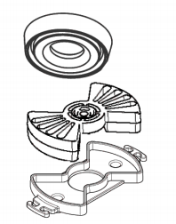 Nilfisk GD5 GD10 Vacuum Motor Suspension Kit