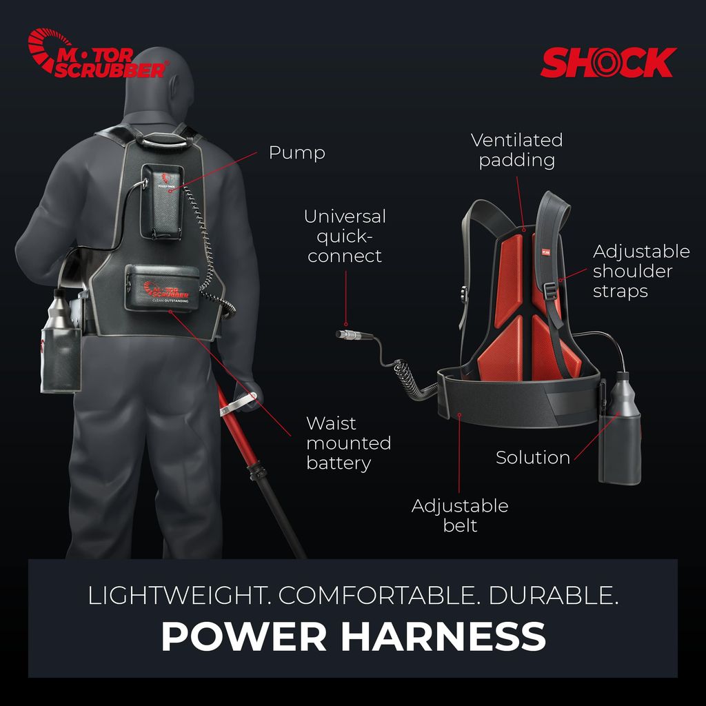 MotorScrubber SHOCK Low Profile Oscillating Floor Cleaner (MSSHOCKCOMPAU)