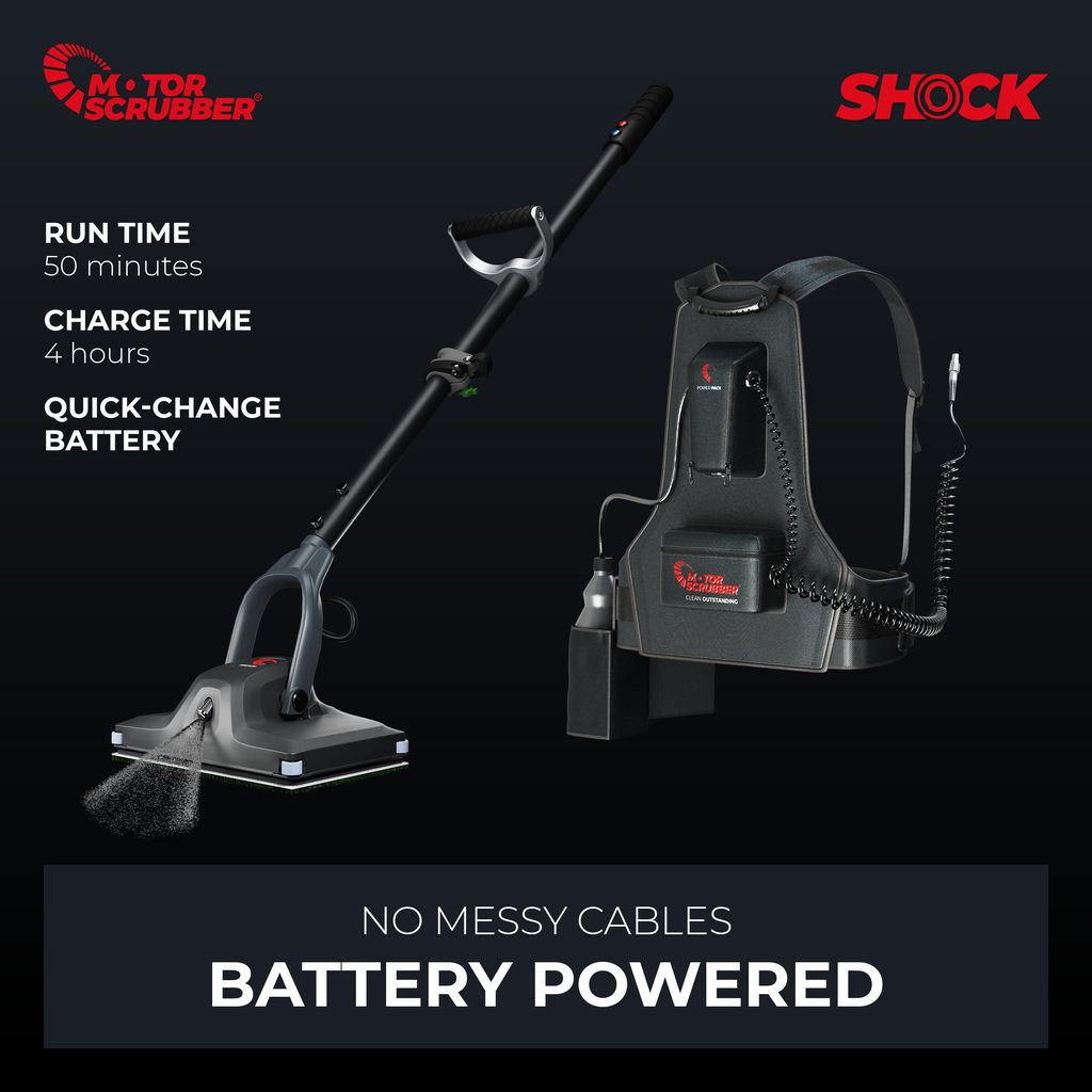 MotorScrubber SHOCK Low Profile Oscillating Floor Cleaner (MSSHOCKCOMPAU)